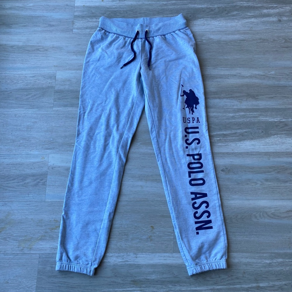U.S. Polo Assn. Light blue Joggers with Navy Logo